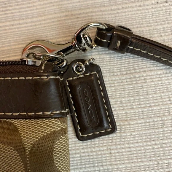 Coach Wristlet, Brown - Picture 3 of 4